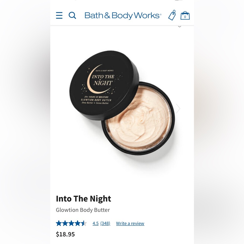 Bath and Body Works In The Stars Glowtion Body Butter